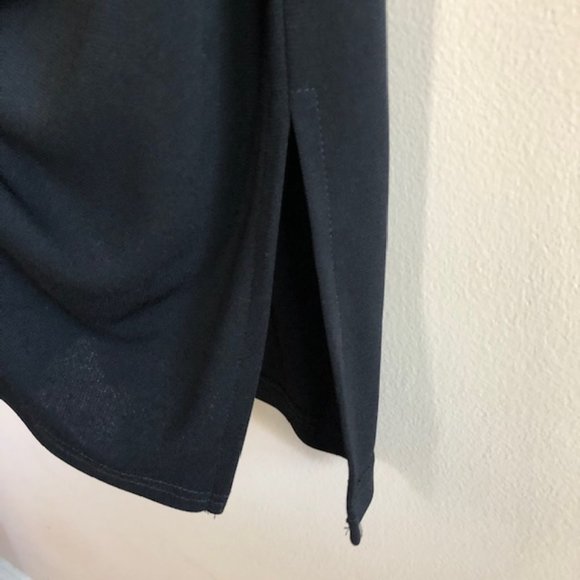 Byer Too! Little Black Dress with draping neckline and side slits - Picture 11 of 13